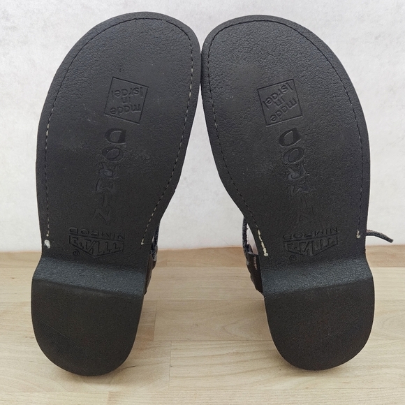 NIMROD Israeli Sandals Handmade 100% Leather Sz 9.5 - Picture 7 of 12